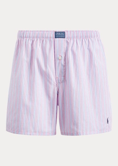 Boxer Polo Ralph Lauren Hombre Rosas / Rayas - Striped Woven - YAZEG3805